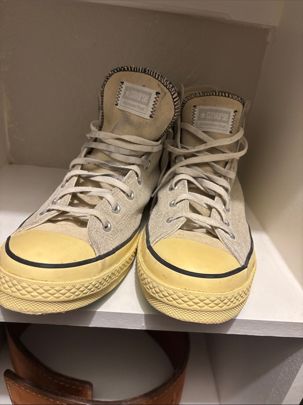 Thisisneverthat high top converse sneaker